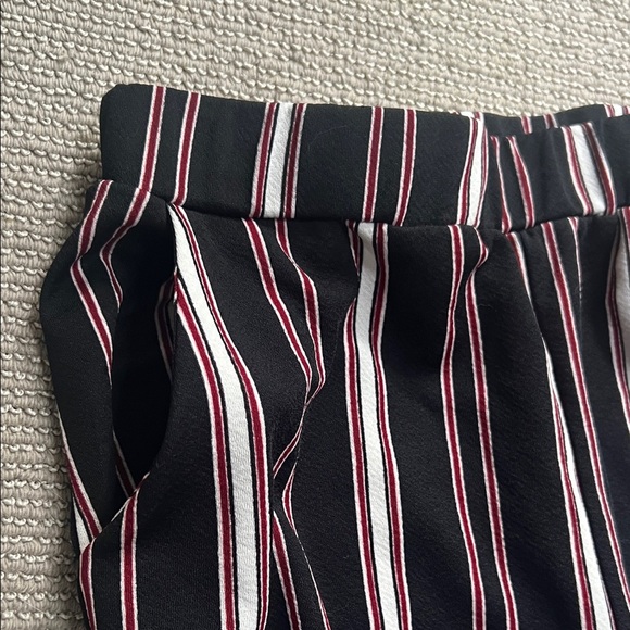 SHEIN Black and Pink Striped Straight Leg Pants - Picture 4 of 7